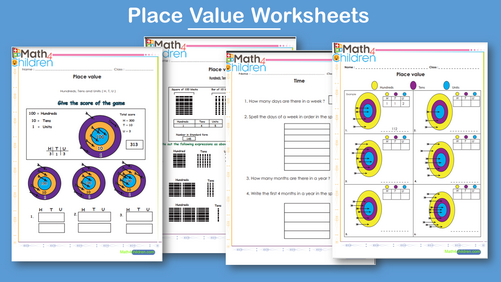 Place value worksheets for grade 1